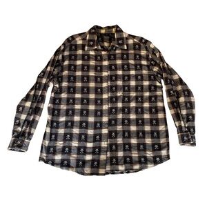 Krazy Kat Black and White Checkered Shirt